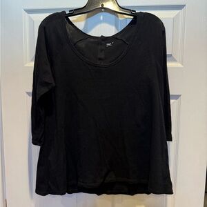GAP 3/4 sleeve black top